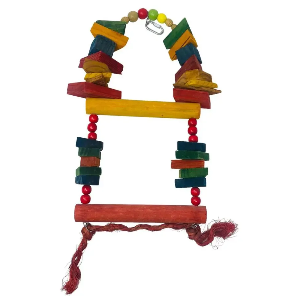 Parrot Wood Toy Rectangular shape with arch on top 15